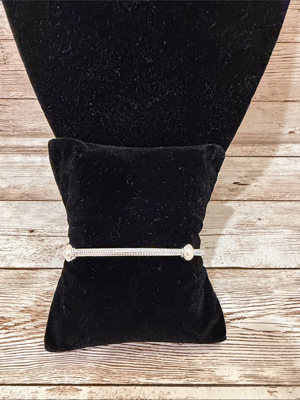 Women's Silver Crystal Bar Bracelet - Timeless Silver Accent NEW